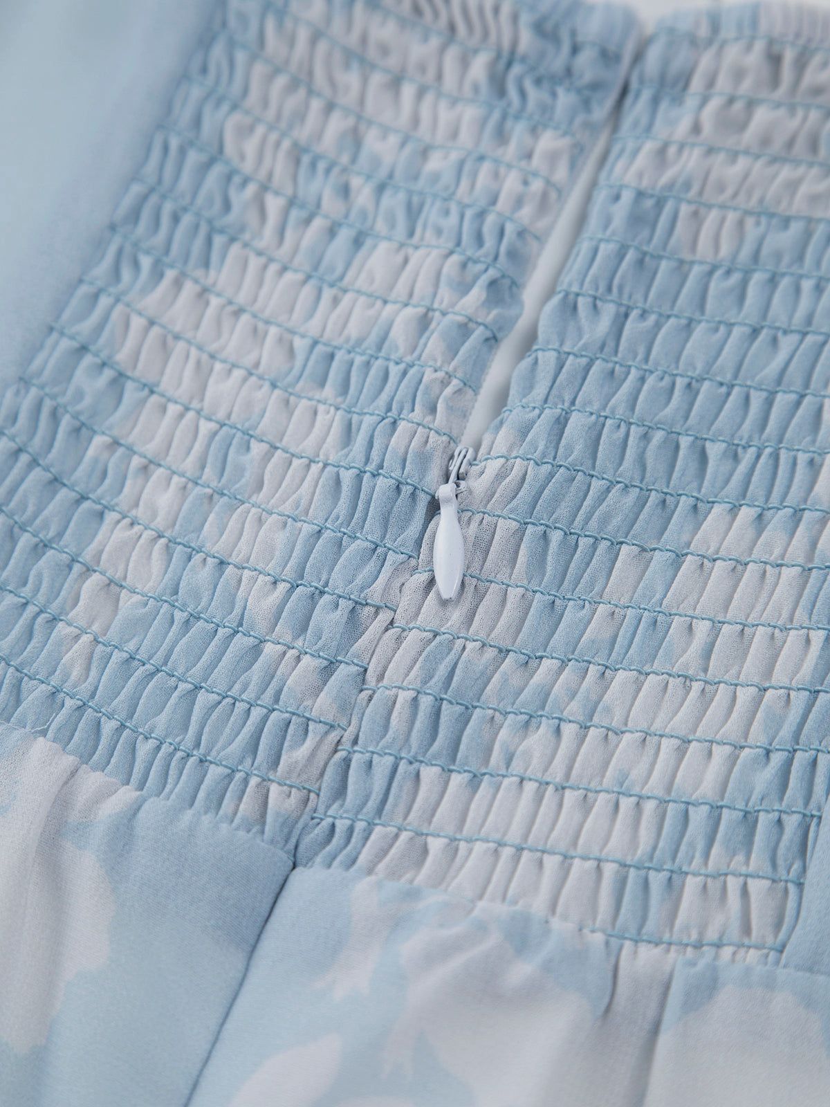 Cup Detail Zippered Floral Midi Sundress sold by COMMENSE product image thumbnail 3