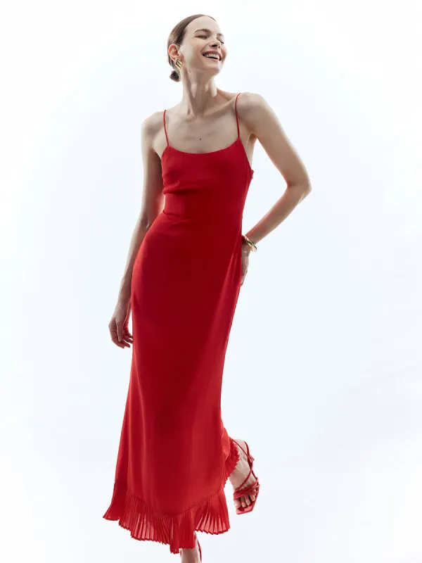 Backless Sleeveless Solid Long Dress sold by COMMENSE