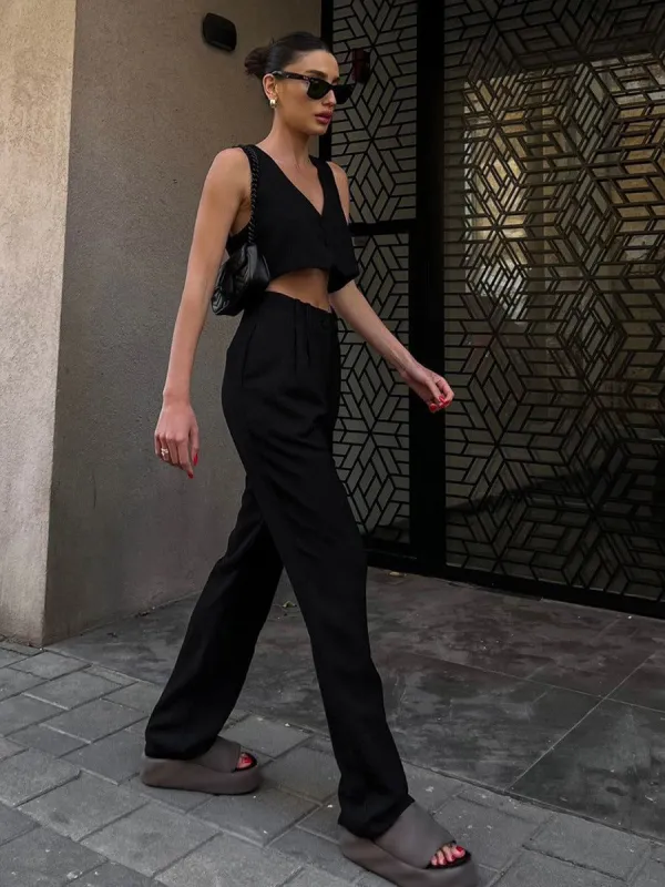 Fresh Summer Two Piece Pants Set sold by COMMENSE