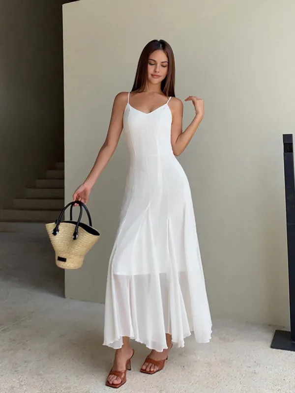 V-Neck Sleeveless Cami Dress sold by COMMENSE