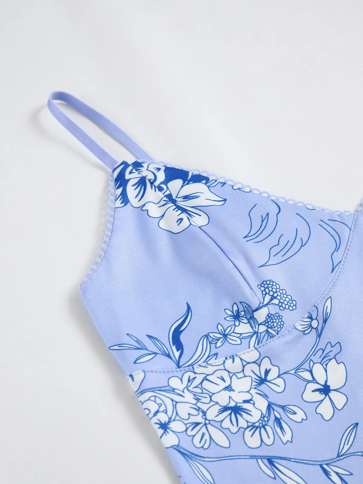 Floral Print Cami Long Dress sold by COMMENSE product image thumbnail 3