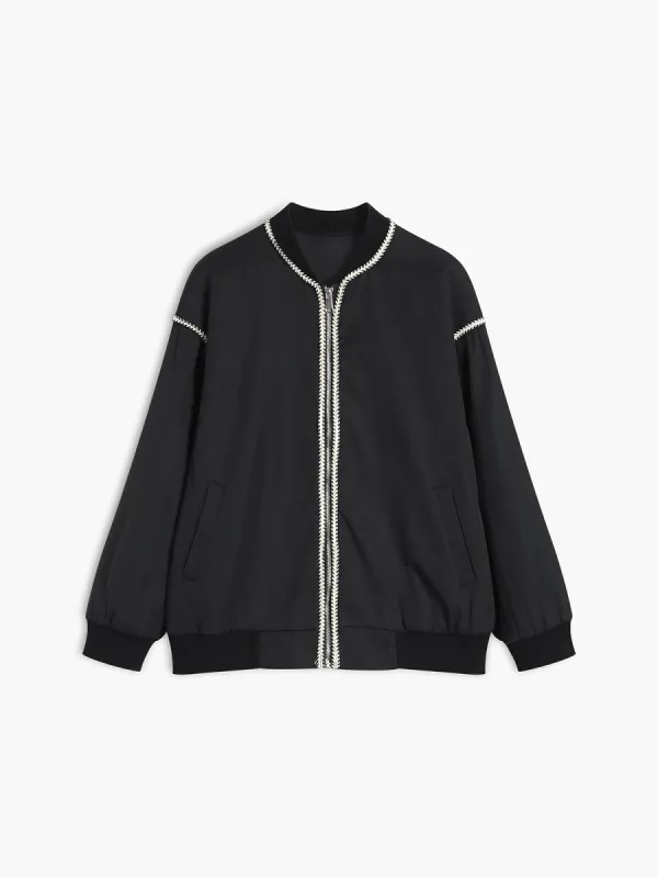 Silver Lining Bomber Jacket sold by COMMENSE