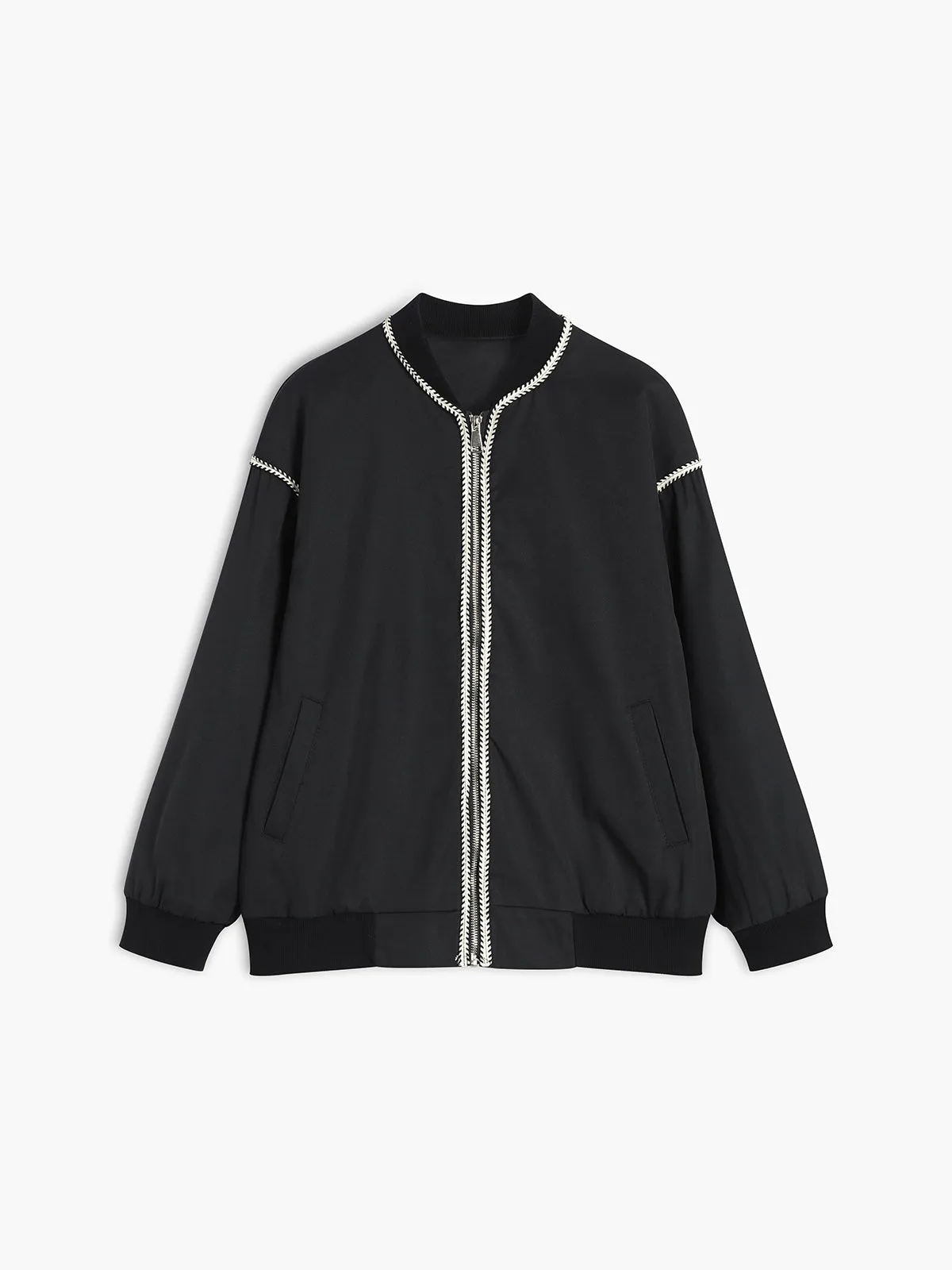 Silver Lining Bomber Jacket sold by COMMENSE