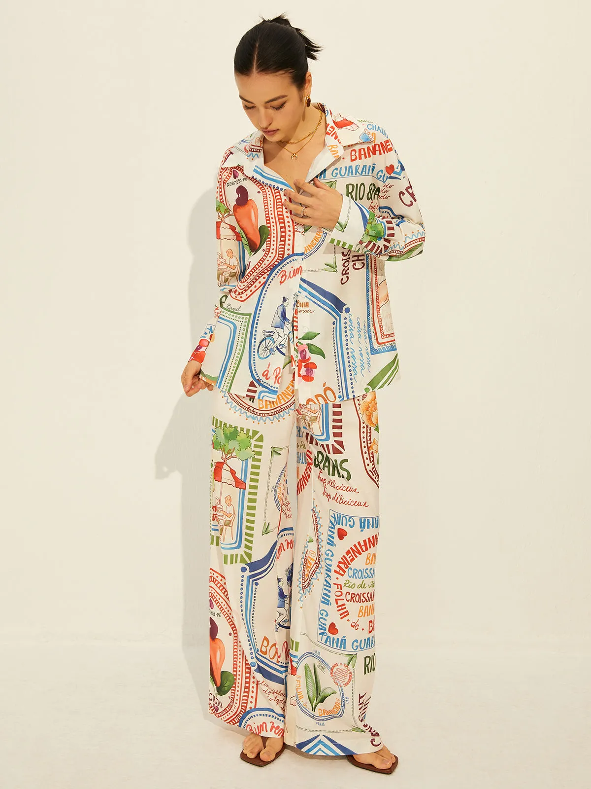 Printed Long Sleeve Pants Set sold by COMMENSE product image thumbnail 4