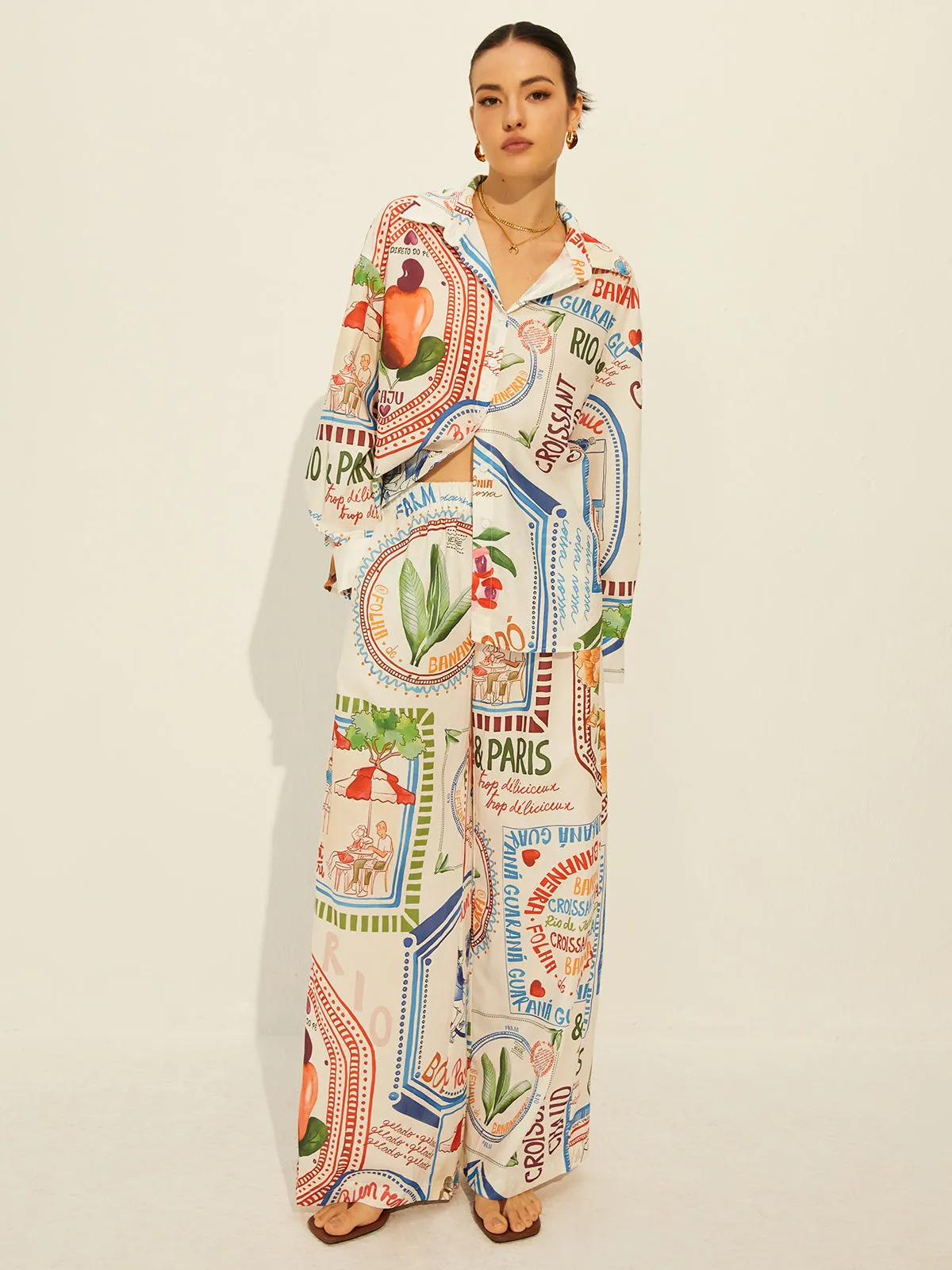 Printed Long Sleeve Pants Set sold by COMMENSE product image thumbnail 5
