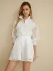 Lace Overlay Two Piece Shorts Set sold by COMMENSE