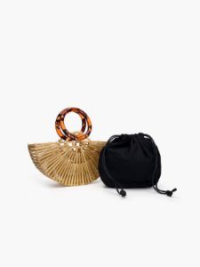 Bamboo Clutch Handbag sold by COMMENSE