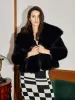 Elegant Fuzzy Faux Fur Coat sold by COMMENSE
