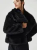 Elegant Fuzzy Faux Fur Coat sold by COMMENSE