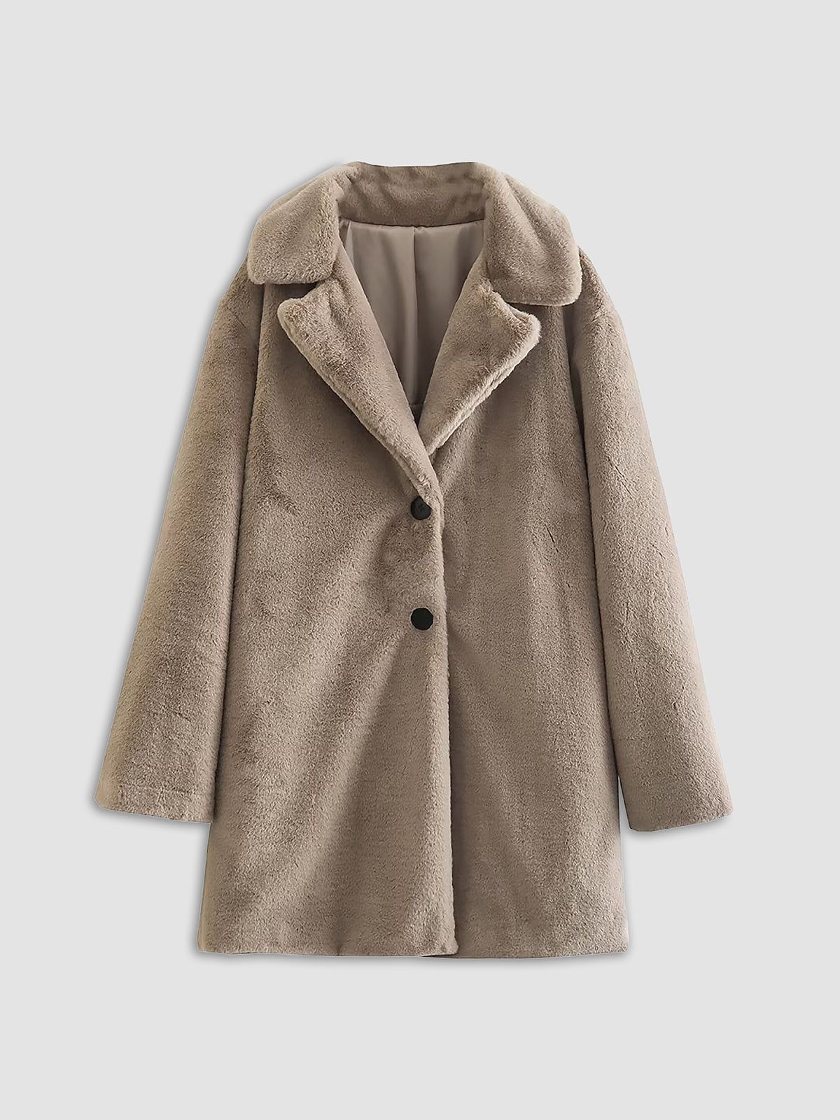 Furry Long Teddy Coat sold by COMMENSE