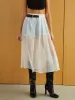 Sheer Mesh Midi Skirt sold by COMMENSE