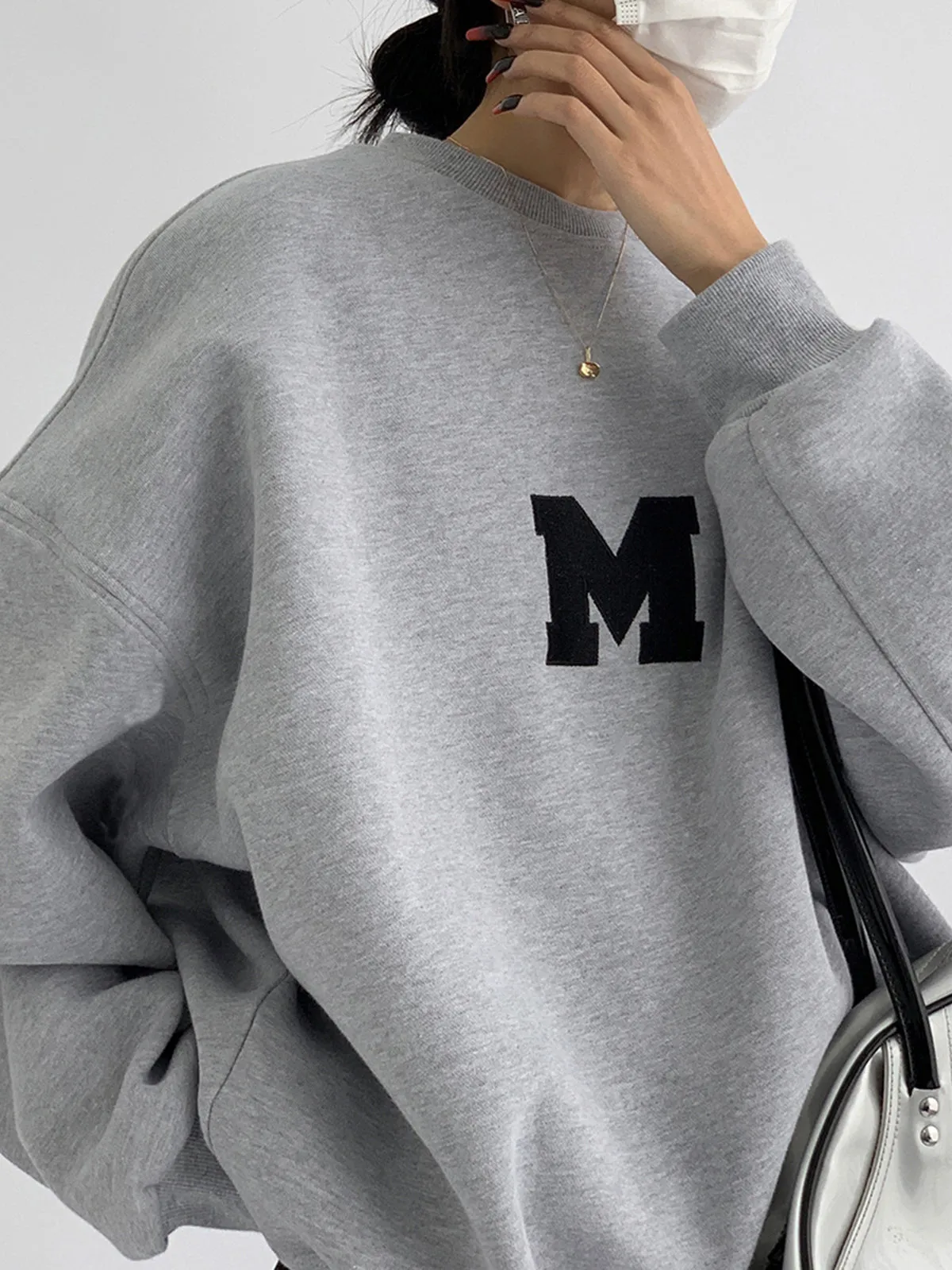 Minimalism Oversized Sweatshirt sold by COMMENSE product image thumbnail 2