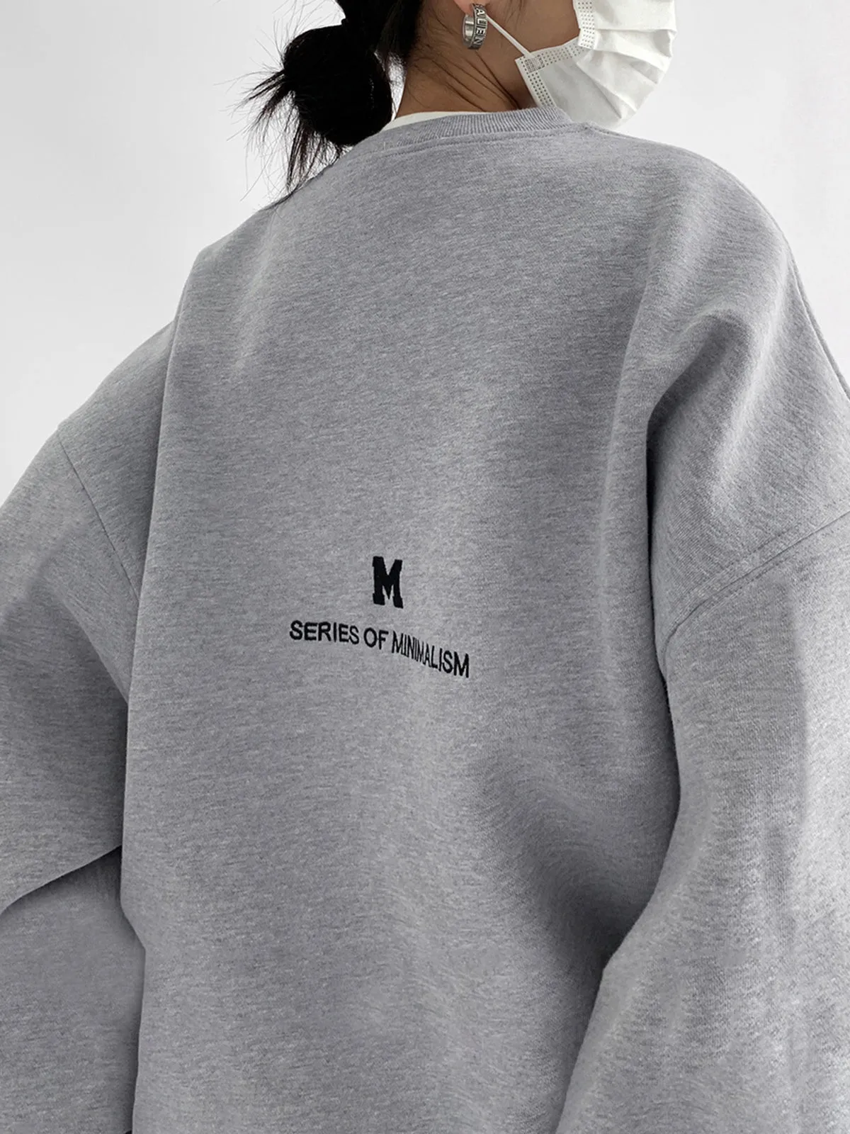 Minimalism Oversized Sweatshirt sold by COMMENSE product image thumbnail 4