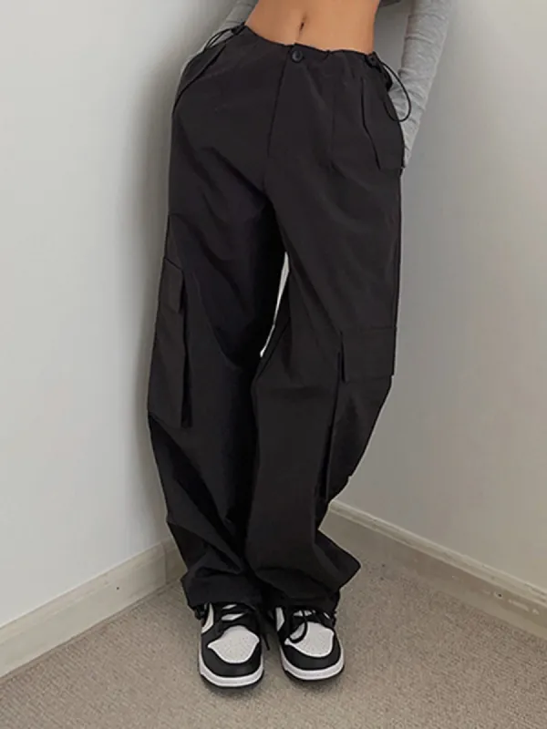 Boho Cargo Parachute Pants sold by COMMENSE