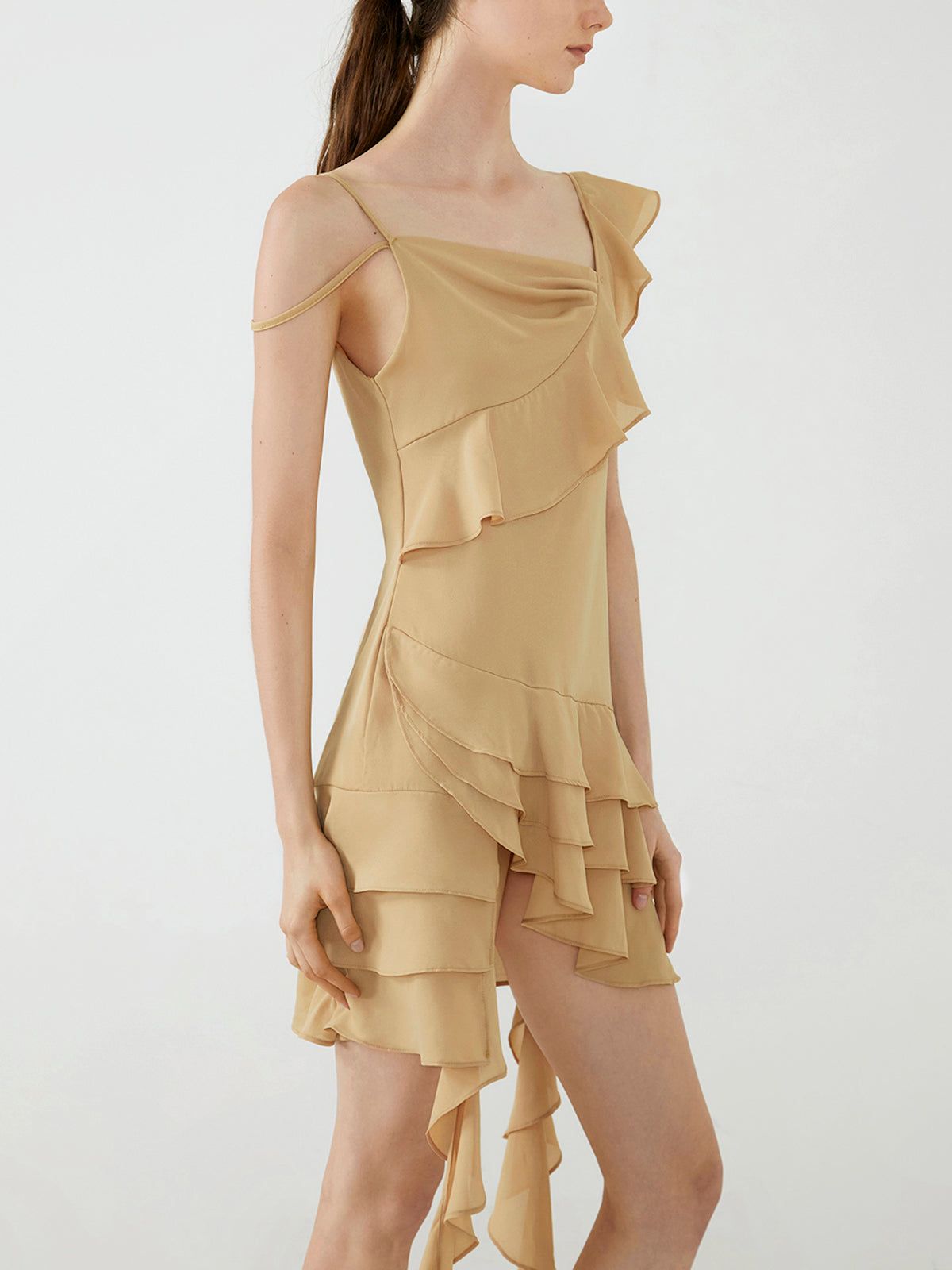 Tiered Ruffled Short Dress sold by COMMENSE product image thumbnail 2