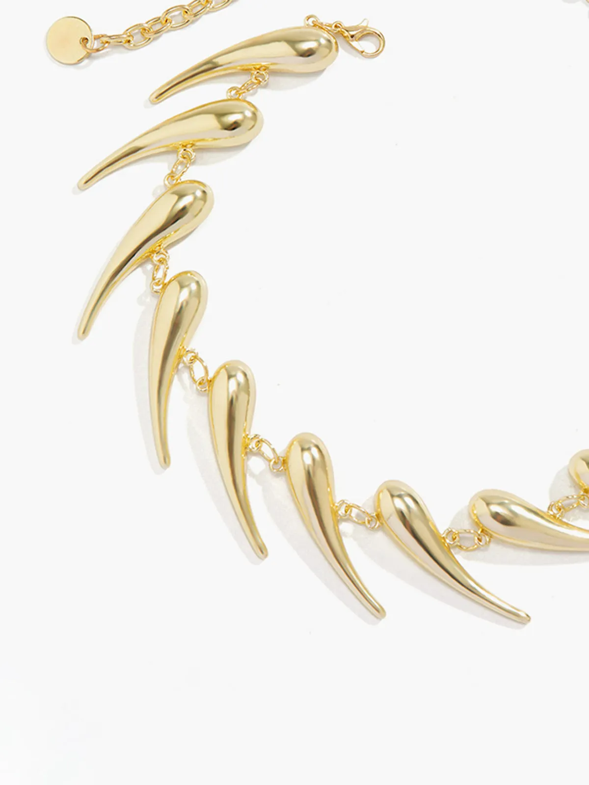 Geometric Waterdrop Necklace sold by COMMENSE product image thumbnail 4