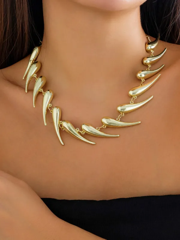 Geometric Waterdrop Necklace sold by COMMENSE