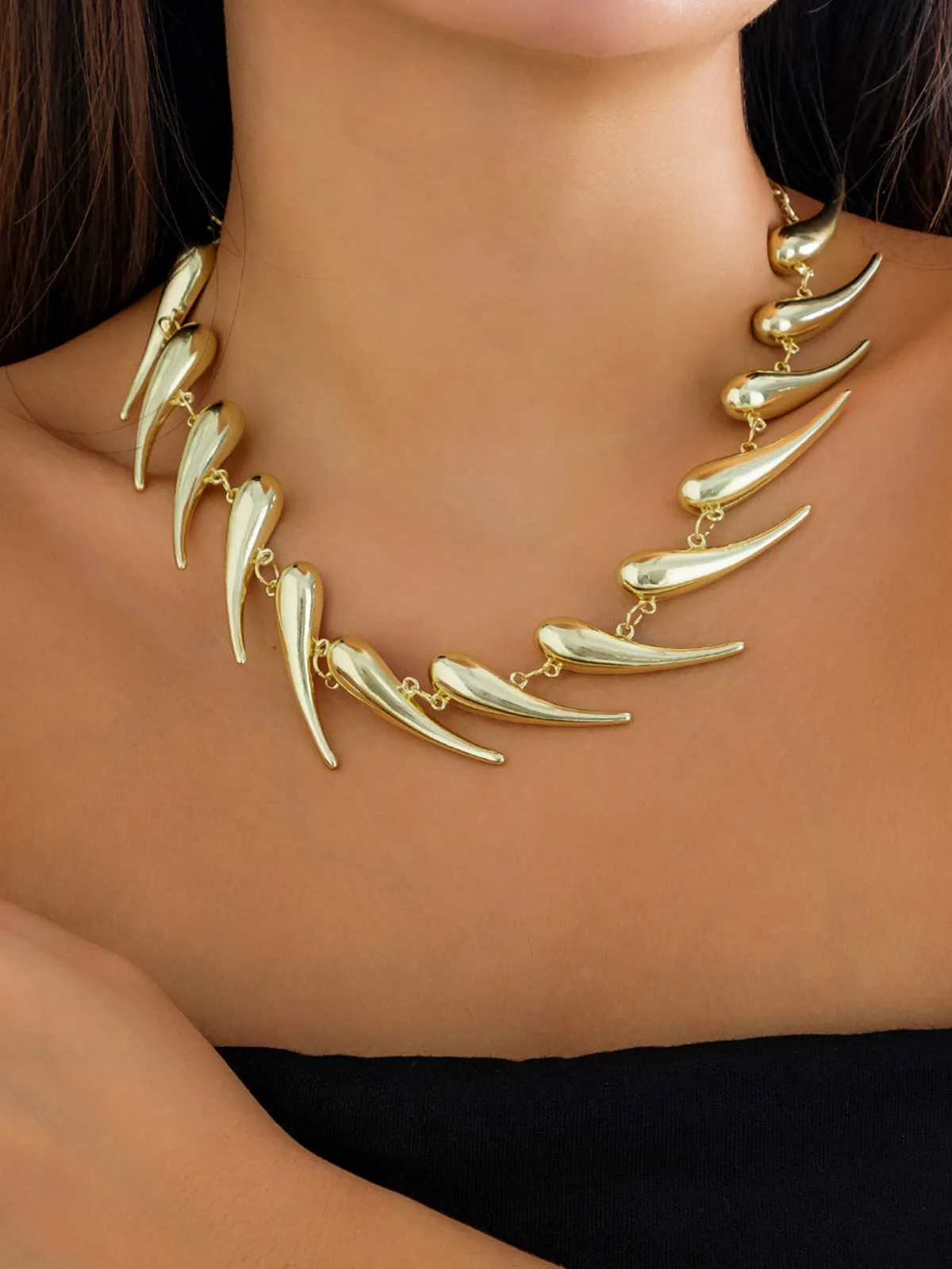 Geometric Waterdrop Necklace sold by COMMENSE