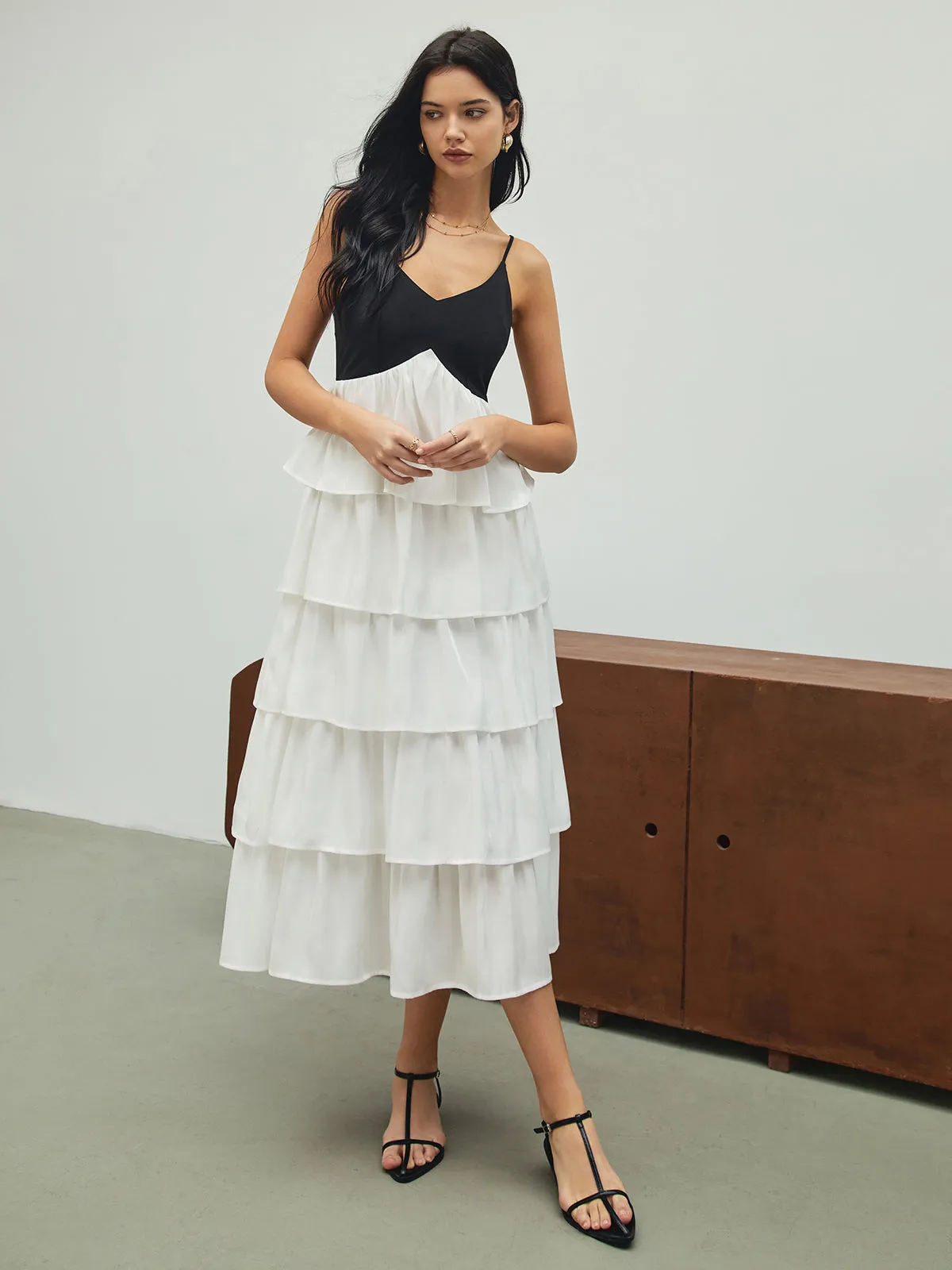 Serendipity Layered Cami Long Dress sold by COMMENSE