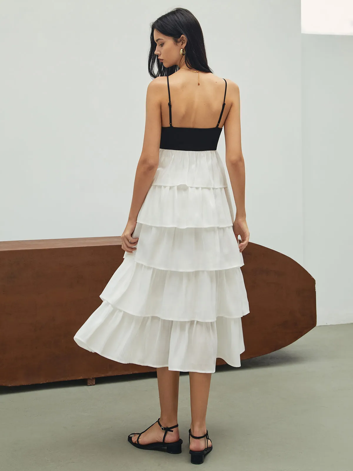 Serendipity Layered Cami Long Dress sold by COMMENSE product image thumbnail 5