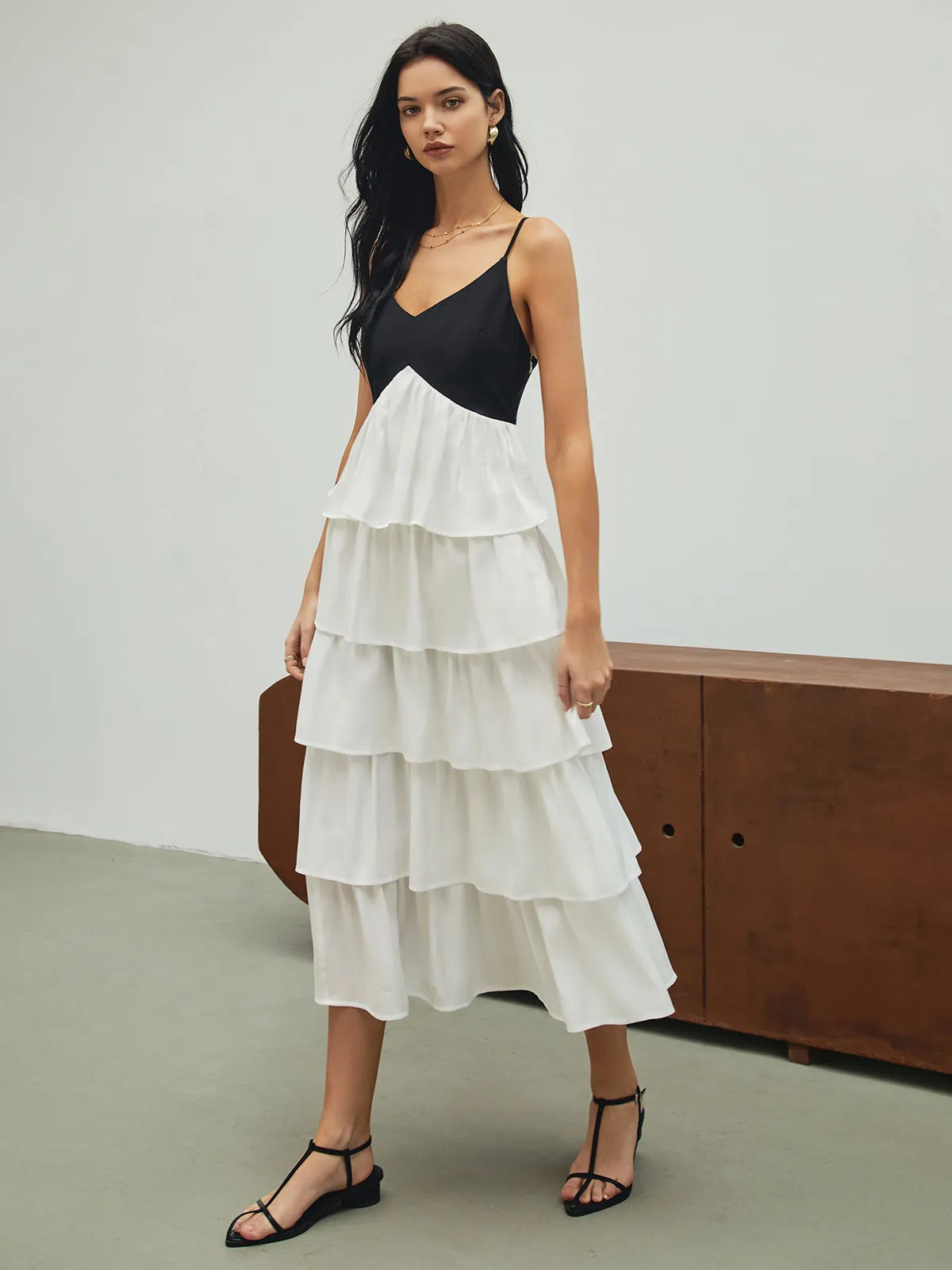 Serendipity Layered Cami Long Dress sold by COMMENSE product image thumbnail 2