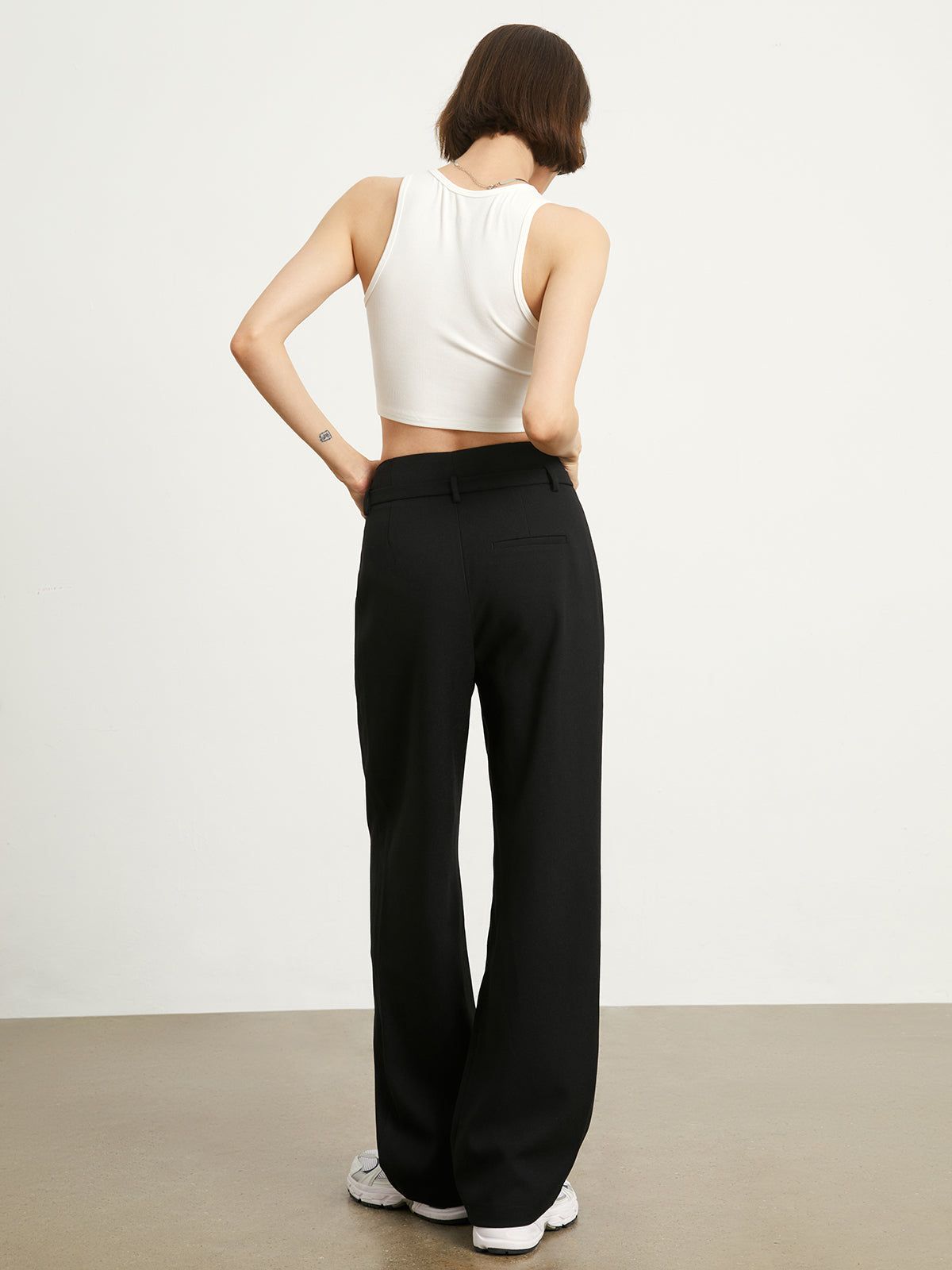 Belted Smart Wide Leg Pants sold by COMMENSE product image thumbnail 5