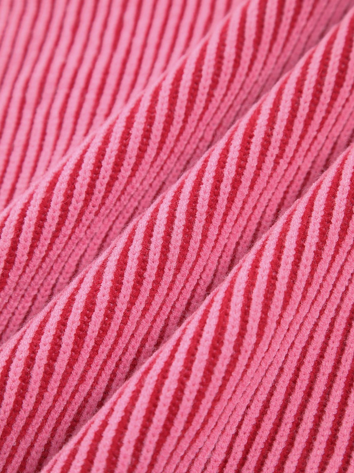 Pink Rib Slouchy Sweater sold by COMMENSE product image thumbnail 5