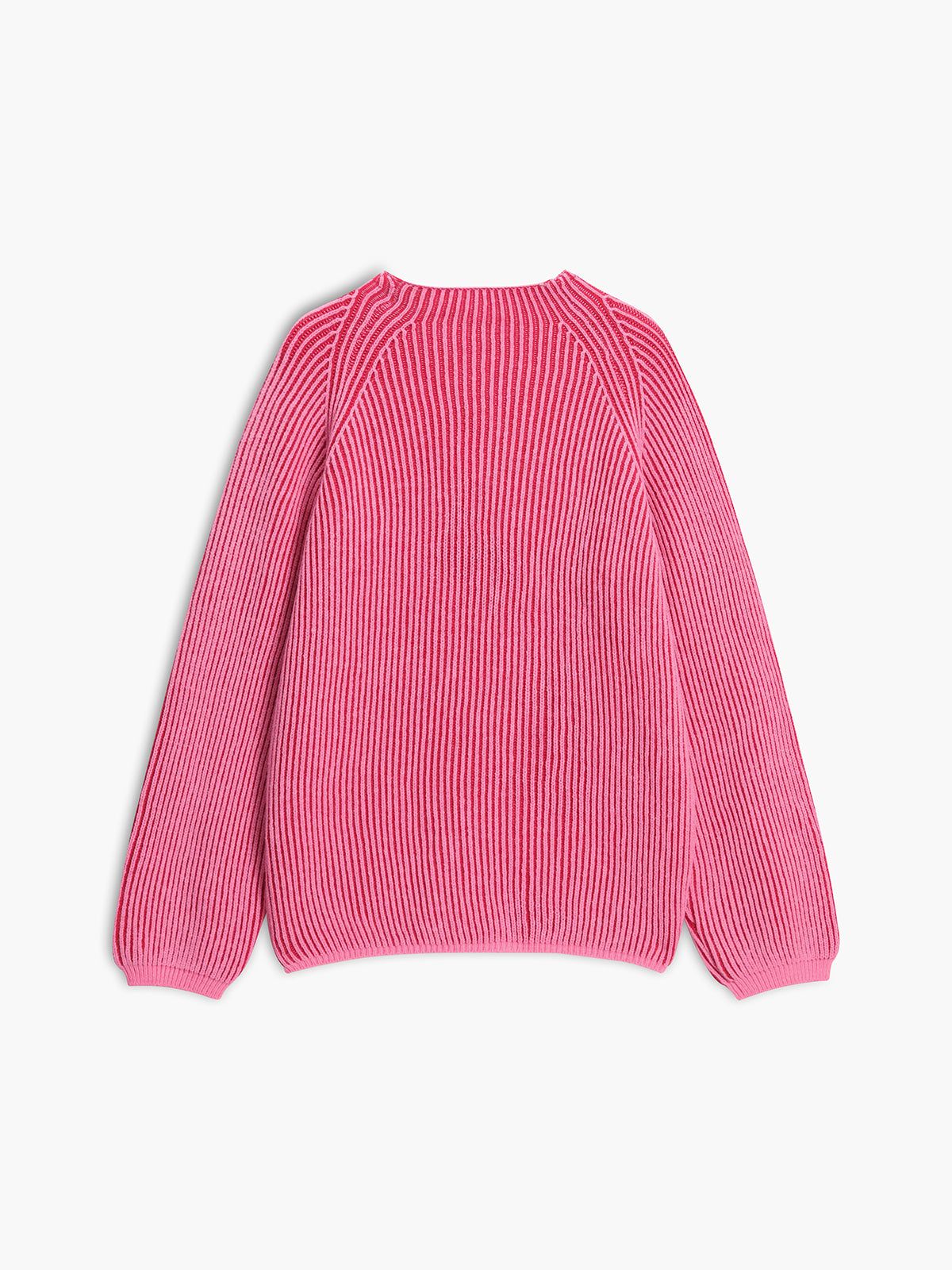 Pink Rib Slouchy Sweater sold by COMMENSE product image thumbnail 3