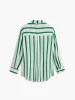 Cotton & Linen Stripe Shirt sold by COMMENSE