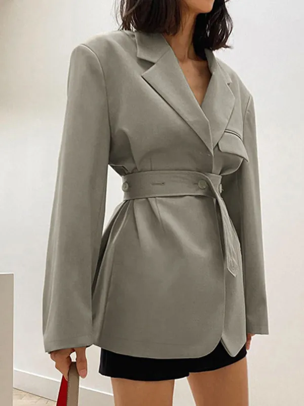 Style Icon Tied Blazer sold by COMMENSE