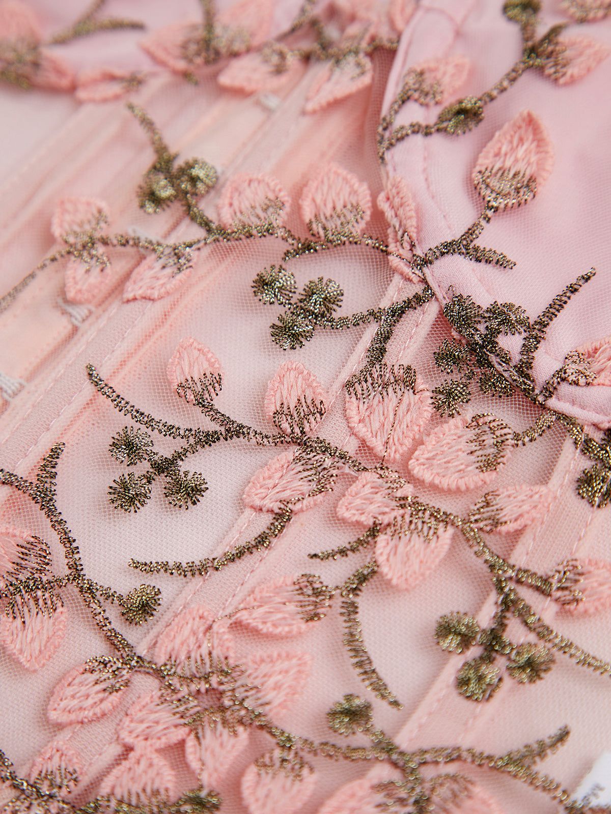 Cherry Blossoms Mesh Crop Corset sold by COMMENSE product image thumbnail 5