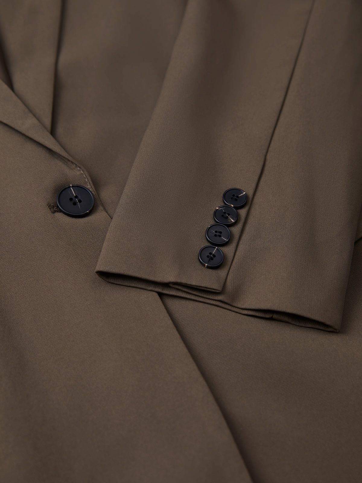 Solid Single Breasted Oversized Blazer sold by COMMENSE product image thumbnail 2