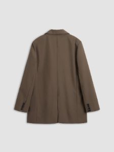 Solid Single Breasted Oversized Blazer sold by COMMENSE
