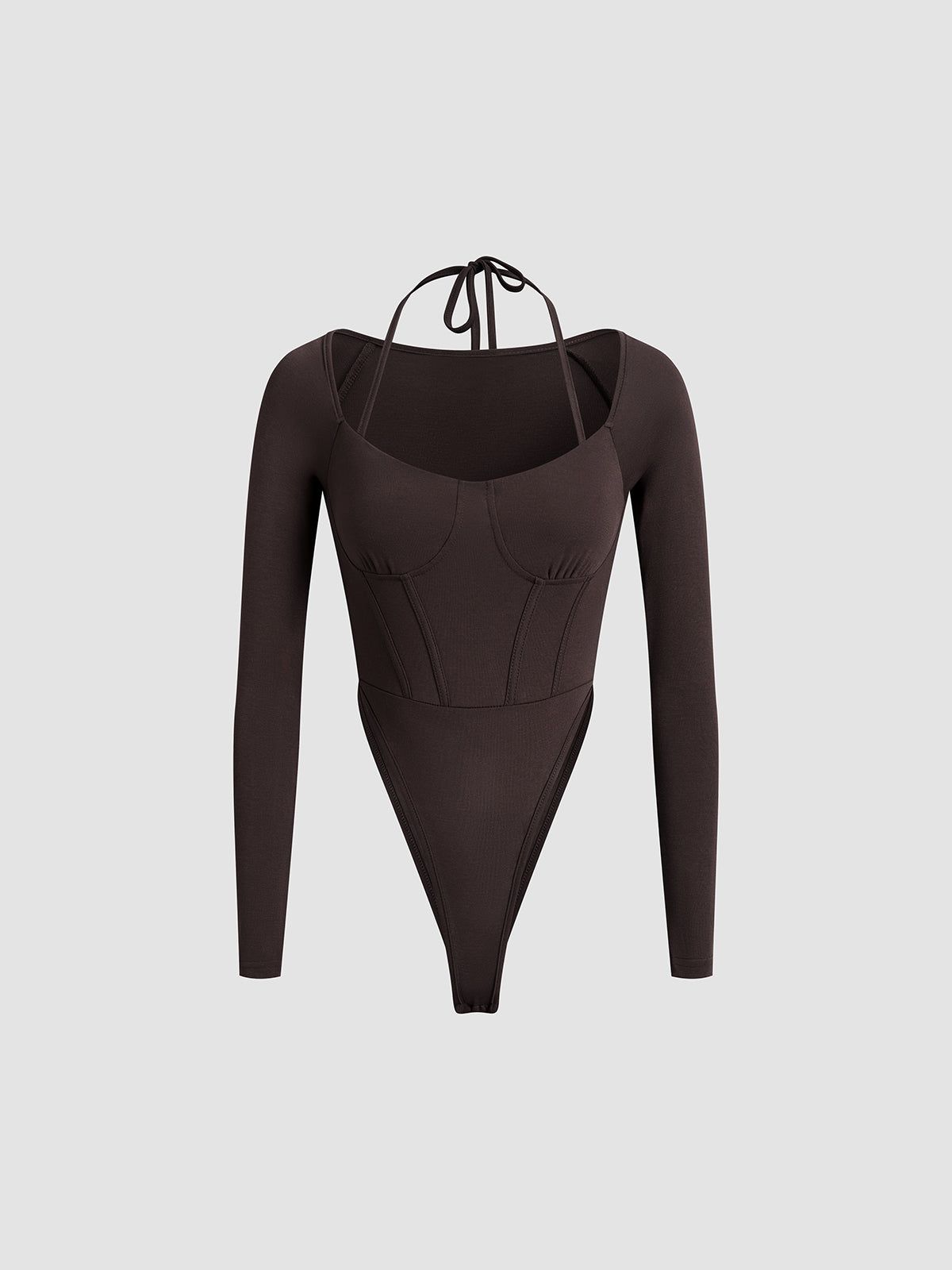 Halter Corset Bodysuit sold by COMMENSE