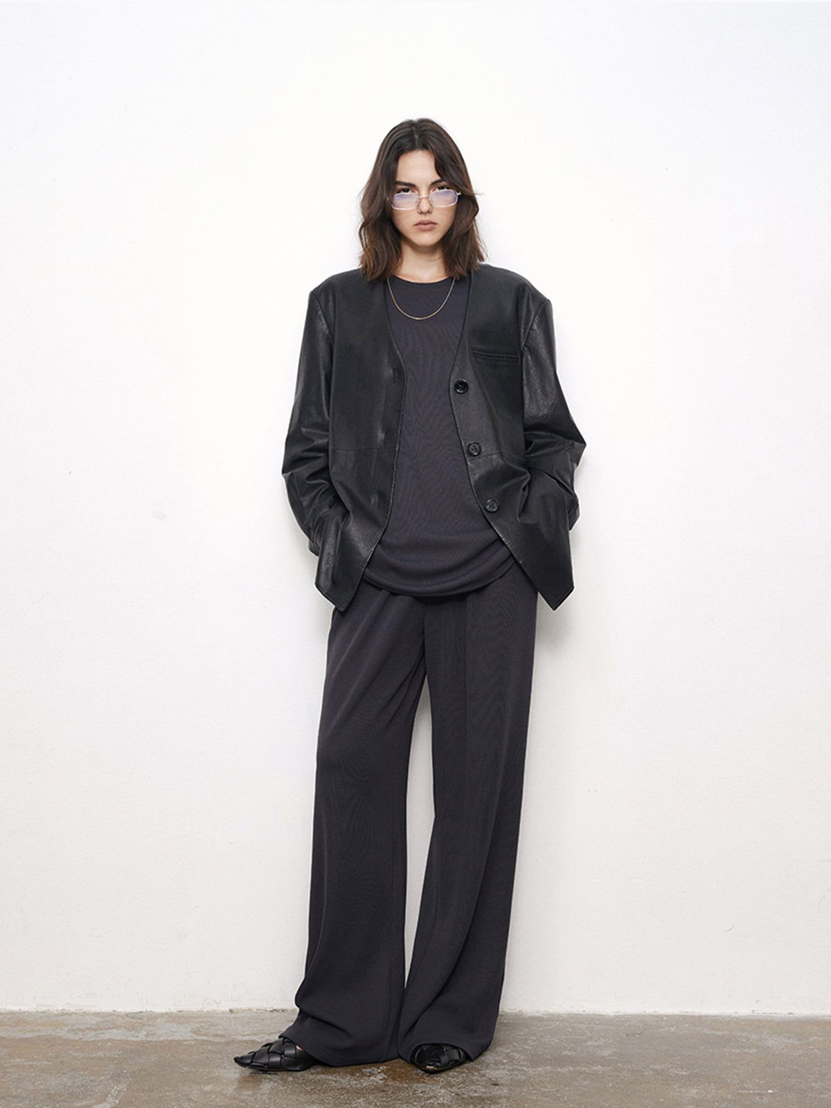 City Stroll Faux Leaher Jacket sold by COMMENSE product image thumbnail 3
