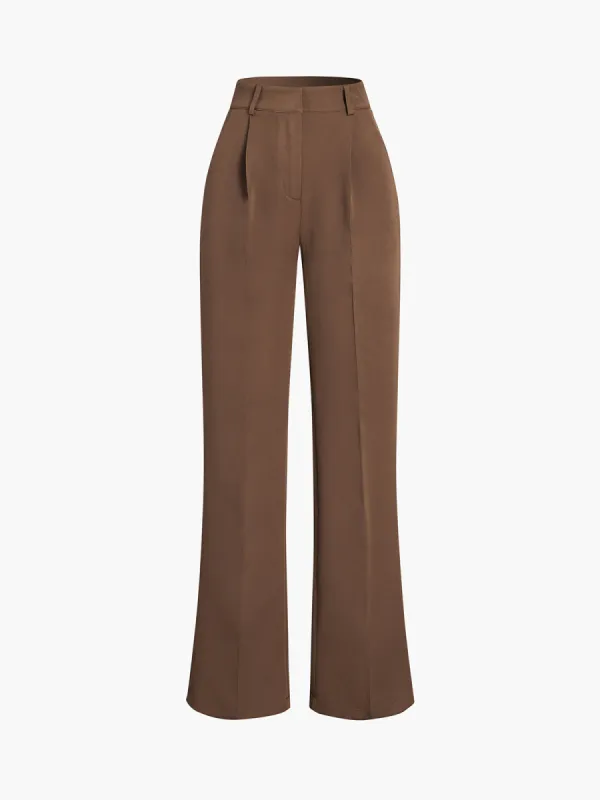 Caramel Pockets Straight Leg Dress Pants sold by COMMENSE