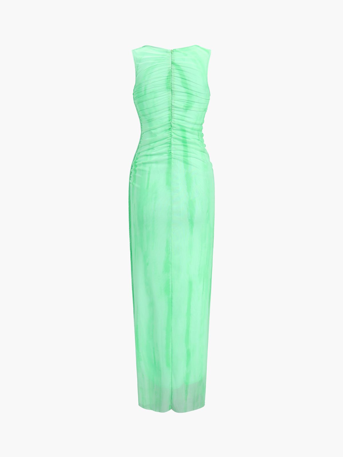 Mint Zippered Mesh Midi Dress sold by COMMENSE product image thumbnail 2