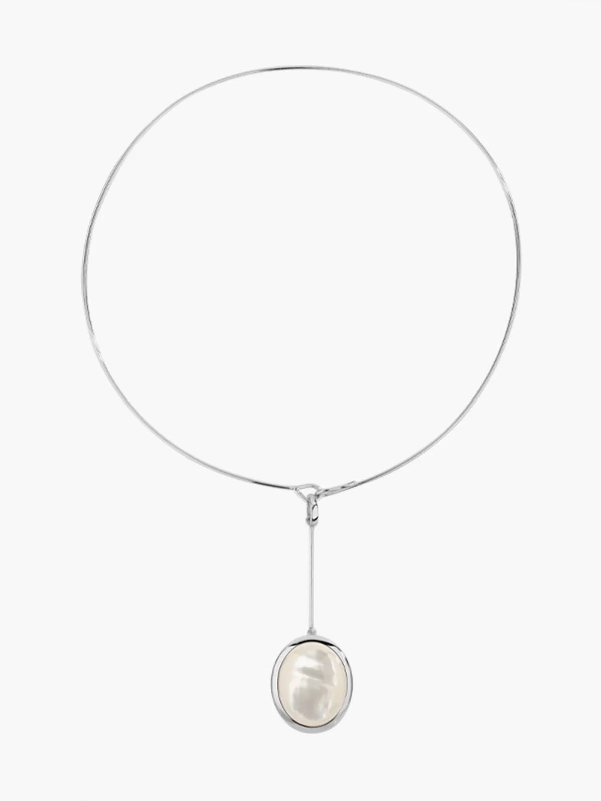 Sterling Baroque Pearl Necklace sold by COMMENSE product image thumbnail 2