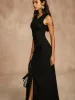 Pointelle Split Button Sweater Dress sold by COMMENSE