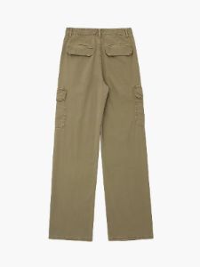 Cargo Buttoned Straight Leg Pants sold by COMMENSE