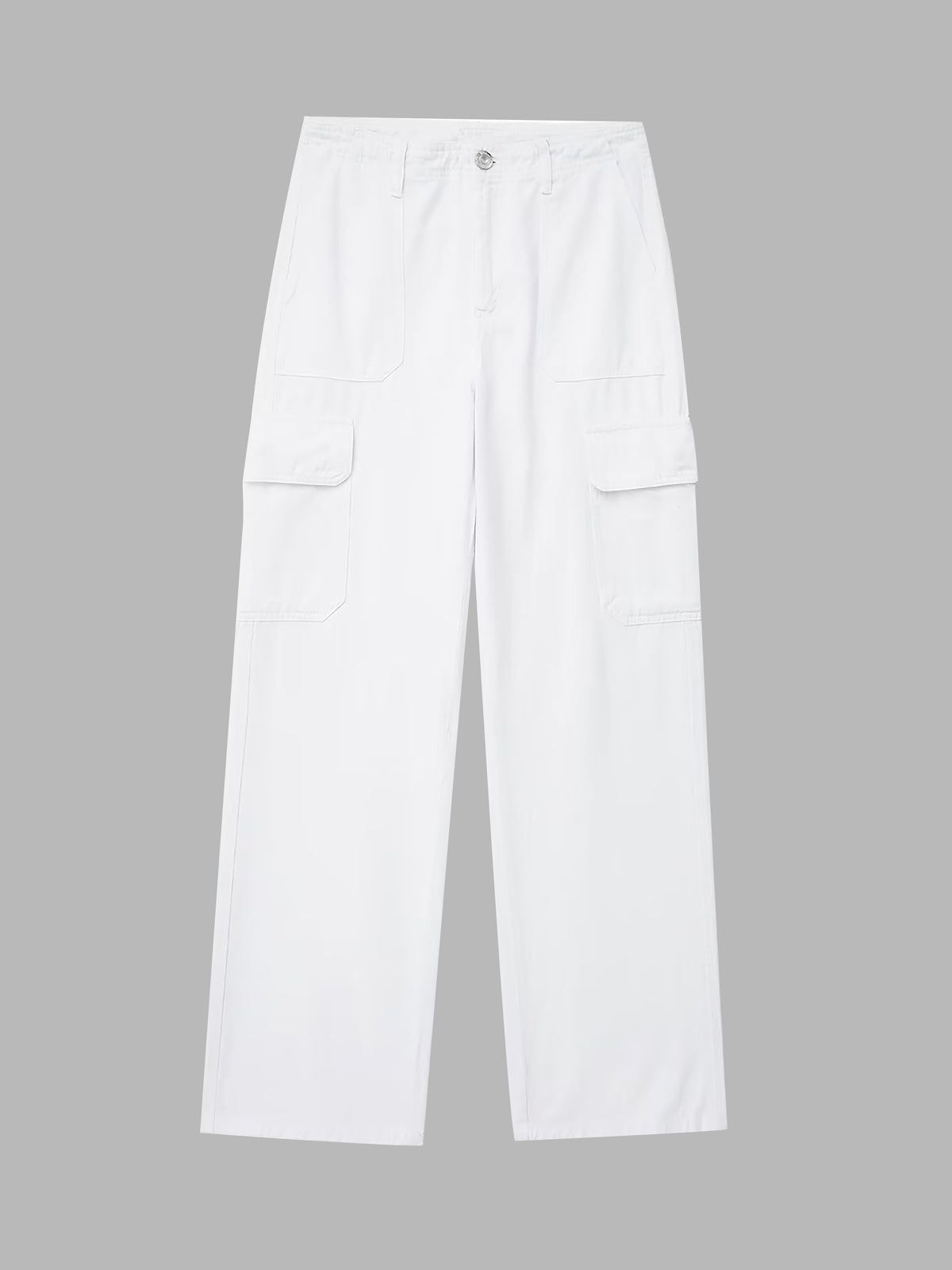 Cargo Buttoned Straight Leg Pants sold by COMMENSE product image thumbnail 9