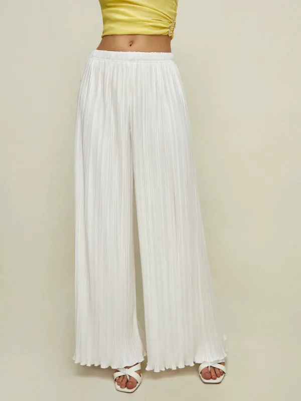 Pleated Wide Leg Pants sold by COMMENSE