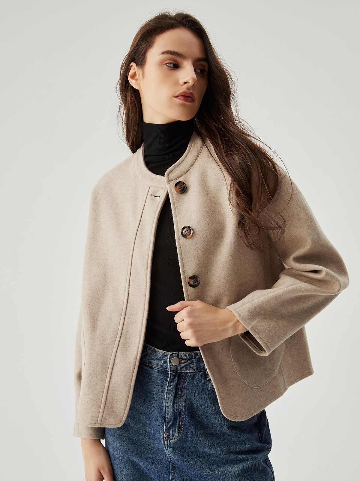 Solid Pocket Button Jacket sold by COMMENSE product image thumbnail 5