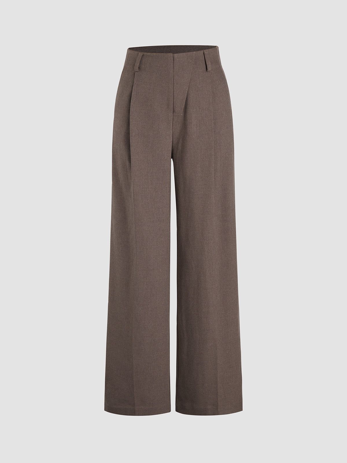 Dark Brown Wide Leg Pants sold by COMMENSE