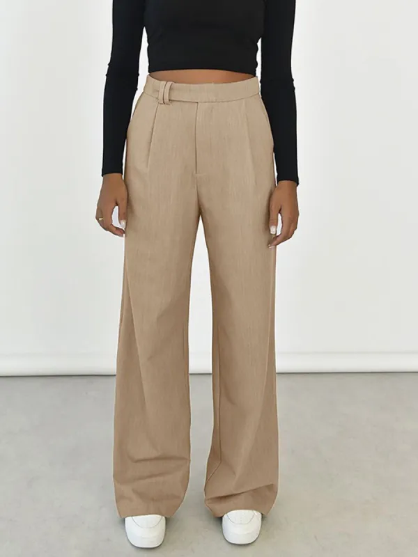 Maxie Pleat Wide Leg Pants sold by COMMENSE