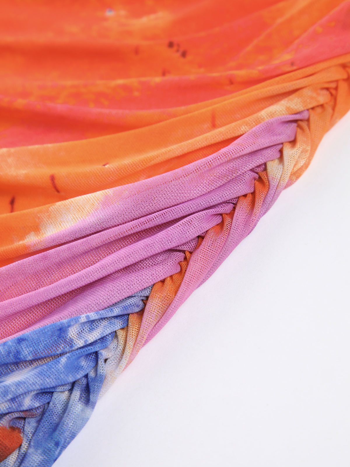 Havana Vibe Off Shoulder Mesh Short Dress sold by COMMENSE product image thumbnail 4