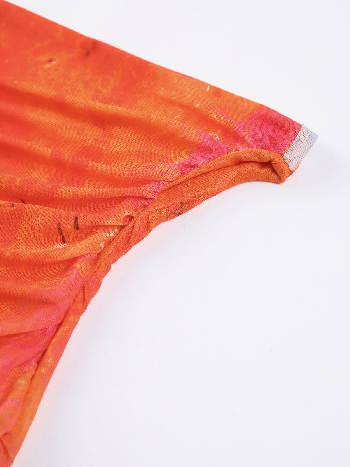 Havana Vibe Off Shoulder Mesh Short Dress sold by COMMENSE product image thumbnail 3