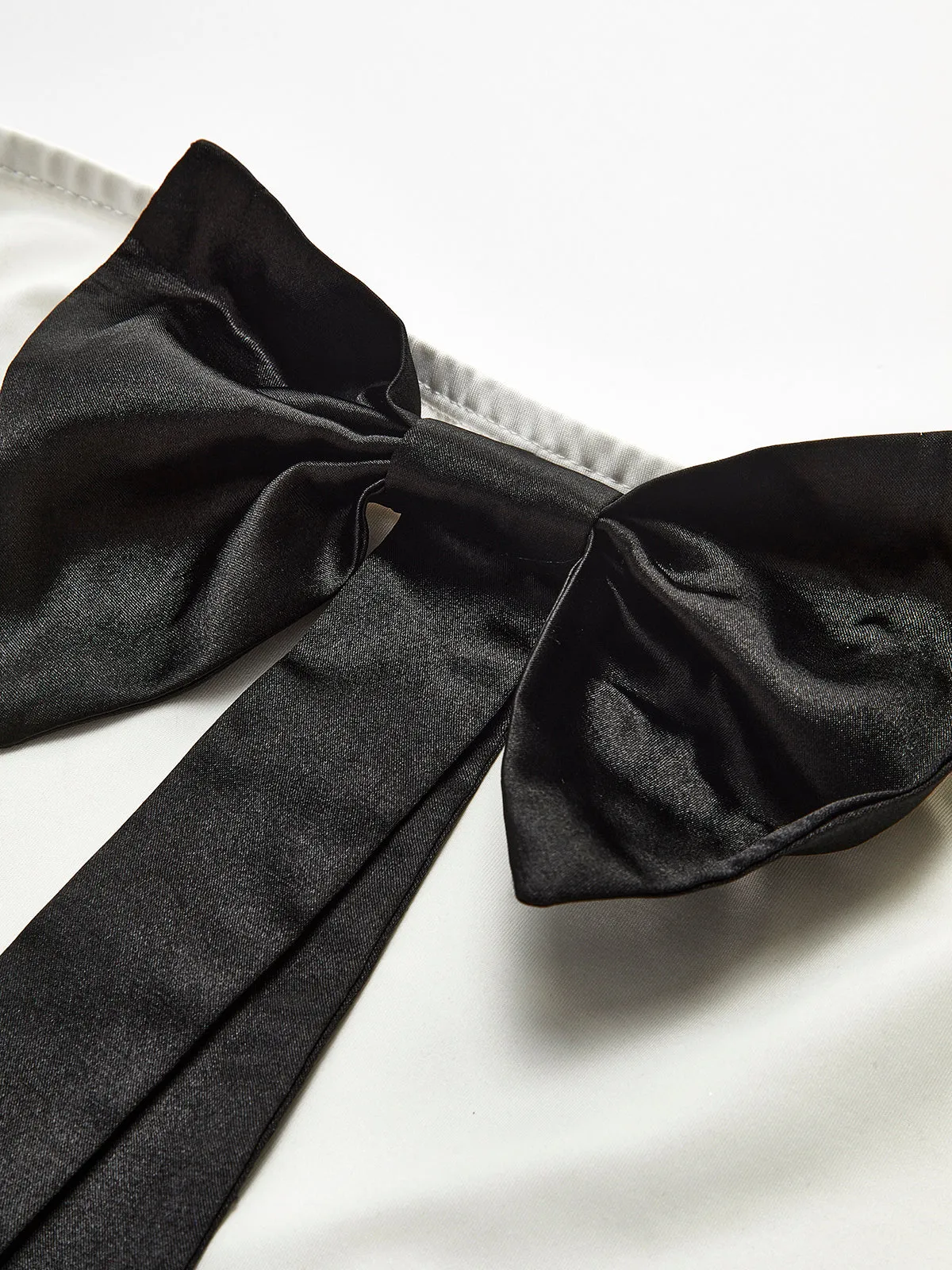 Bow Front Strapless Split Long Dress sold by COMMENSE product image thumbnail 5