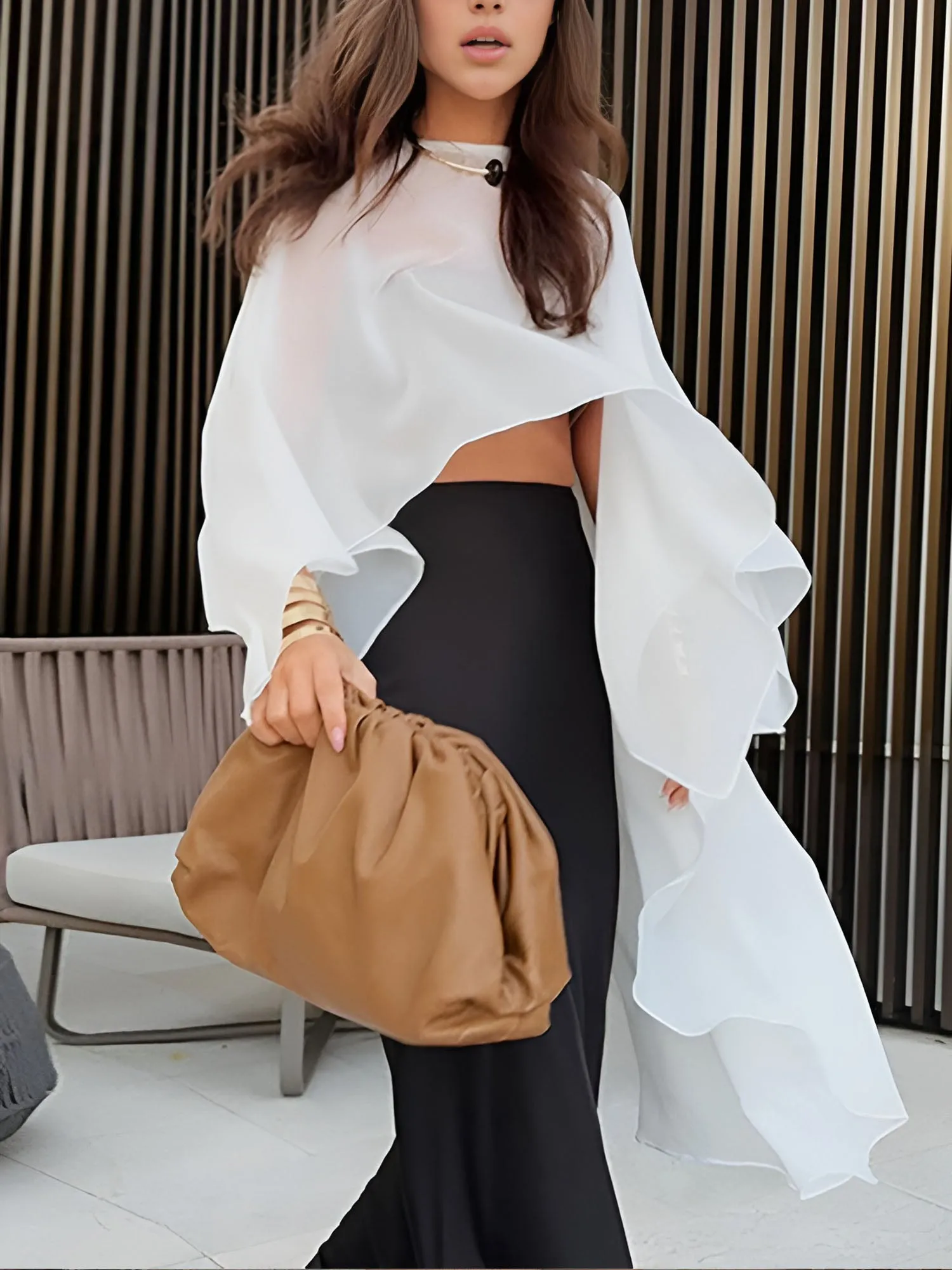 Shift Chiffon Asymmetrical Cover Up sold by COMMENSE