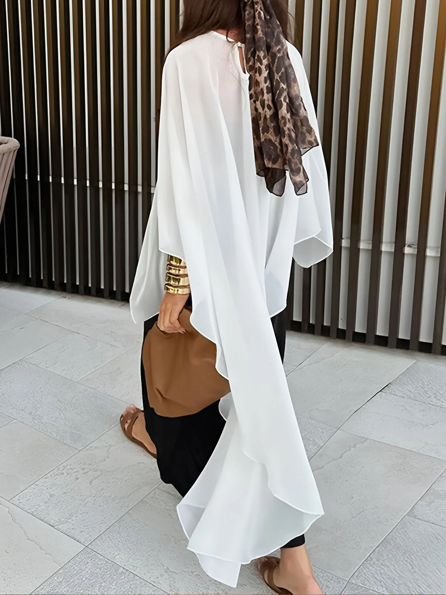 Shift Chiffon Asymmetrical Cover Up sold by COMMENSE product image thumbnail 2